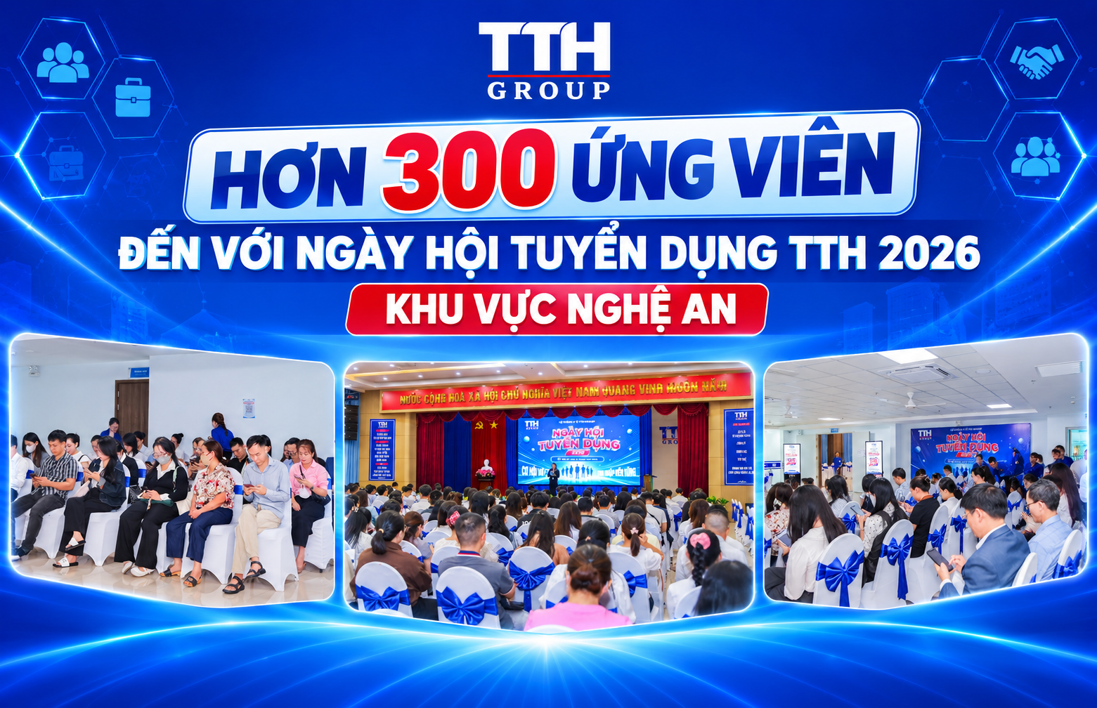 HƠN 300 ỨNG VIÊN ĐẾN VỚI NGÀY HỘI TUYỂN DỤNG TTH 2026 KHU VỰC NGHỆ AN