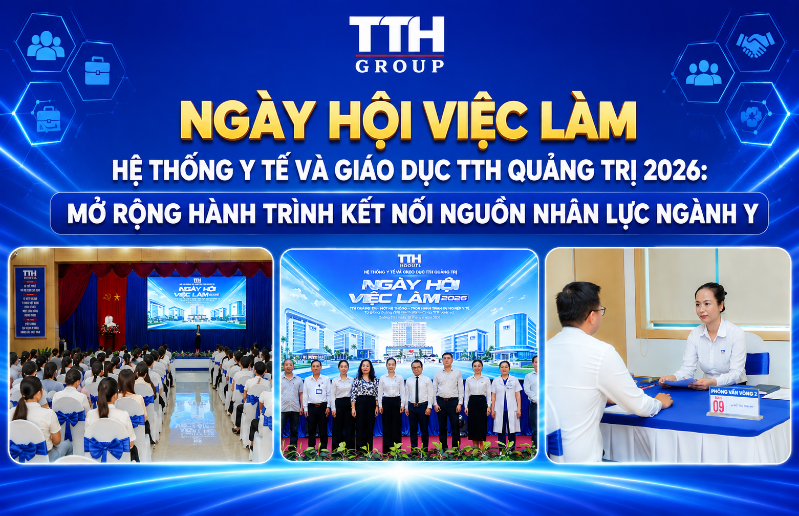 NGÀY HỘI VIỆC LÀM HỆ THỐNG Y TẾ VÀ GIÁO DỤC TTH QUẢNG TRỊ 2026: MỞ RỘNG HÀNH TRÌNH KẾT NỐI NGUỒN NHÂN LỰC NGÀNH Y
