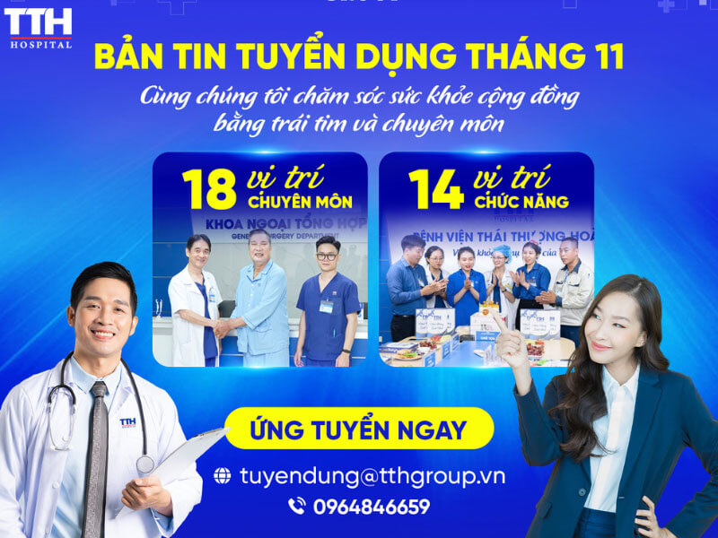 TUYỂN DỤNG THÁNG 11: ĐỒNG HÀNH PHÁT TRIỂN - KIẾN TẠO TƯƠNG LAI